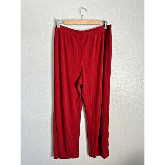 NEW Chicos Travelers No Tummy Pant Women's Size 3 XL Enamel Red Lightweight - Picture 2 of 6